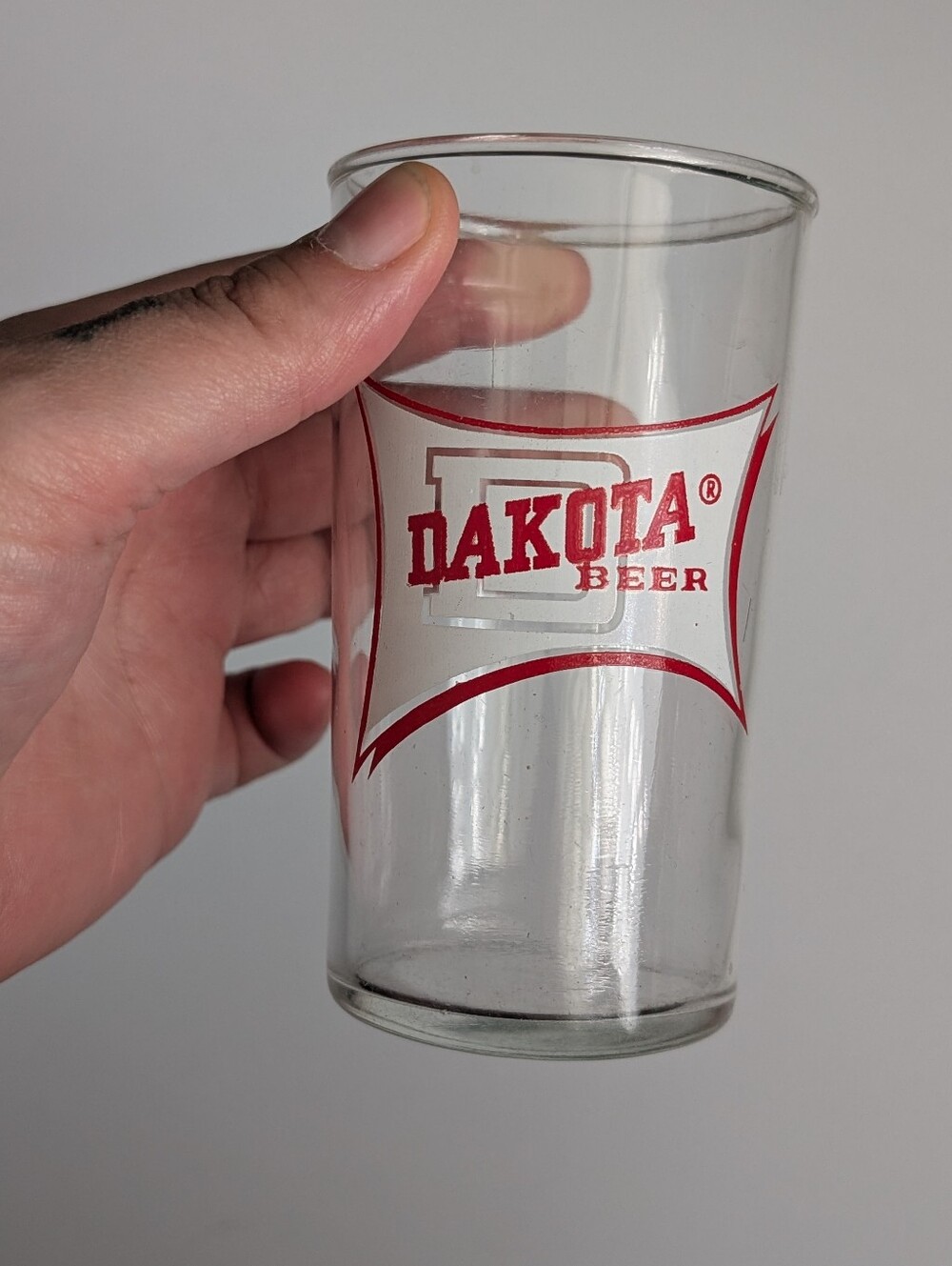 Vintage Dakota Malting and Brewing Co. ACL shell Beer Glass ... Bismarck ND